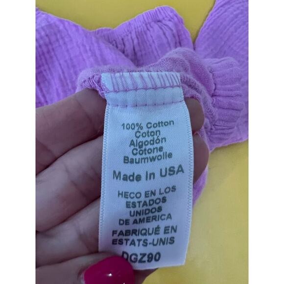 Michael Stars Isabel Convertible On/Off Shoulder Cotton Gauze Top NWOT - Picture 7 of 10